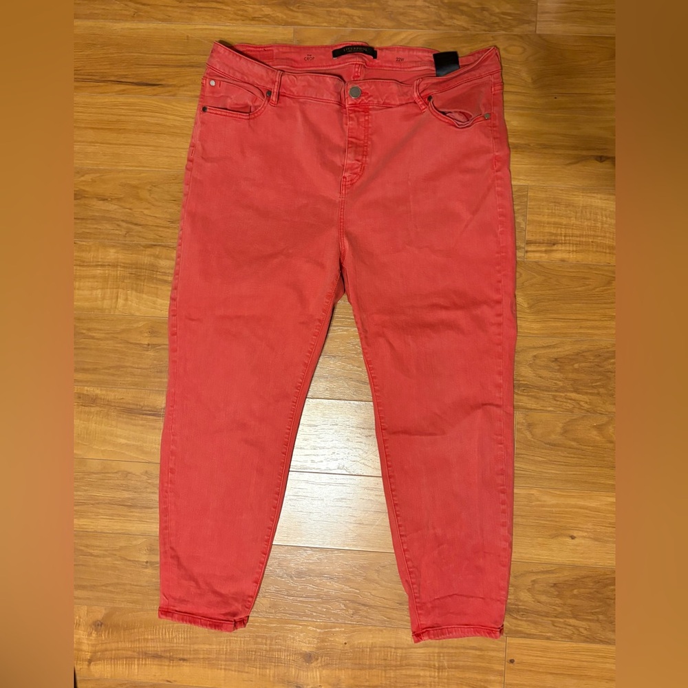 Liverpool Vibrant Red Ankle Jeans